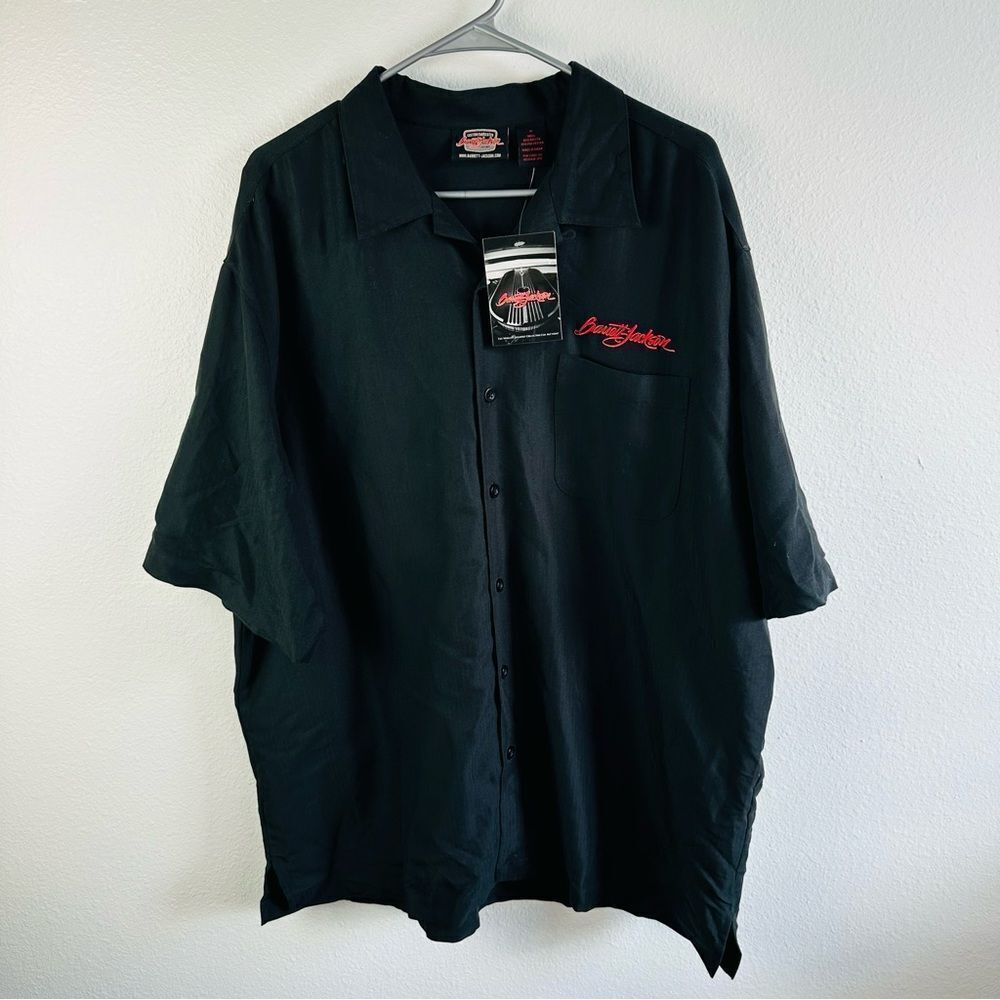 Jackson Barrett Embroidered Short Sleeve Button Shirt Men’s‎ Size XL NWT
